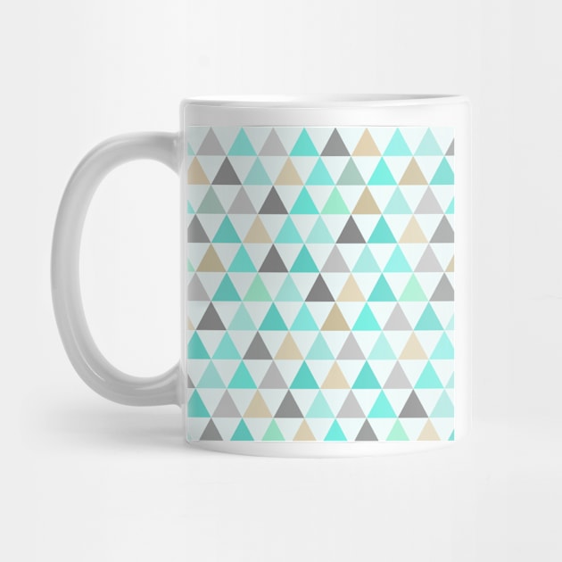 Turquoise blue triangular pattern. by SamridhiVerma18